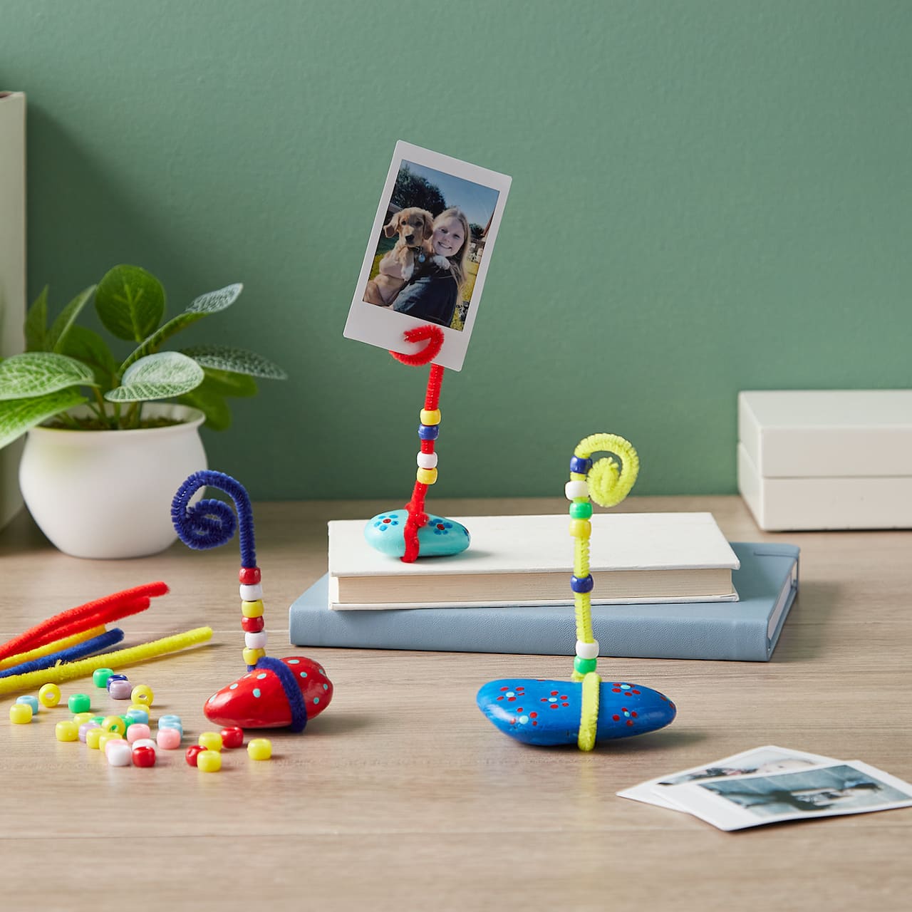 Painted Rock Photo Holder